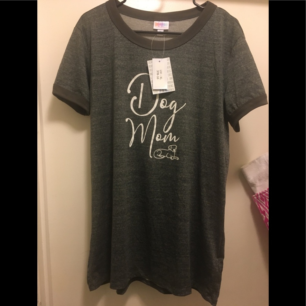 XL LULAROE LIV SHIRT DOG MOM
